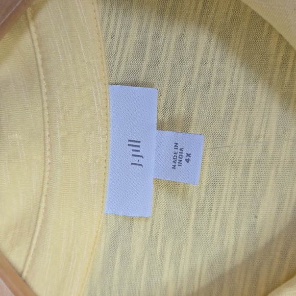 J. Jill  Sleveless Yellow Button Front  Shirt Versatile Style Size 4X NwT. - Picture 4 of 9
